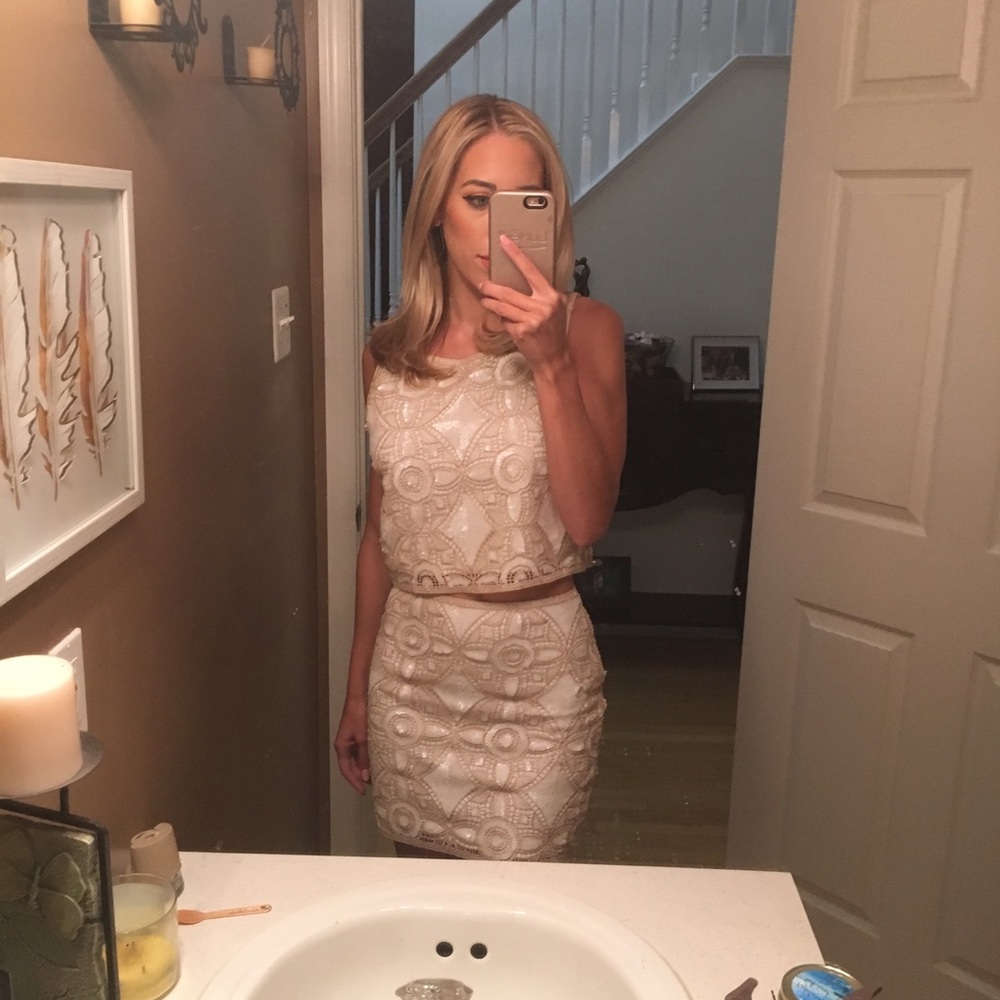 Two piece set. Skirt and top.